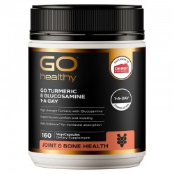 【限量大包装】Go Healthy 高之源 姜黄素+葡萄氨糖关节灵 160粒 保质期2028.11